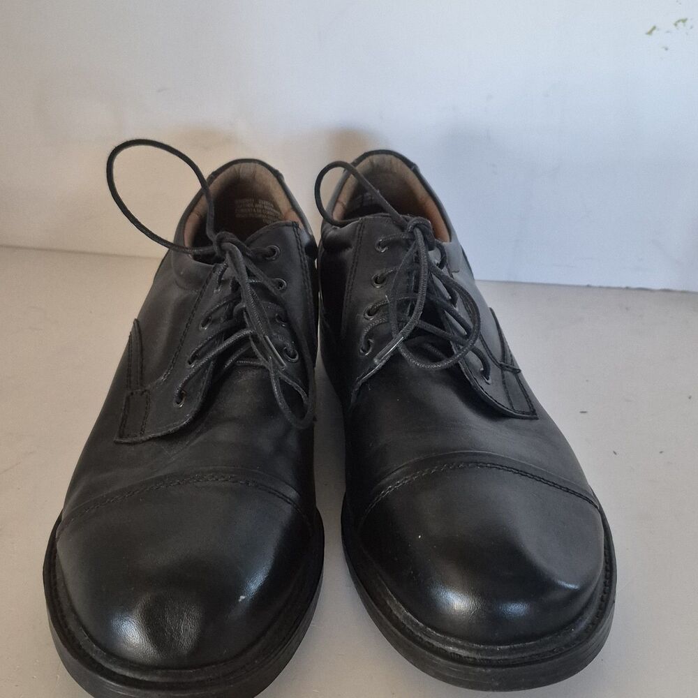Mens Puritan Leather & Man made Size 10½ Dress Shoes Black